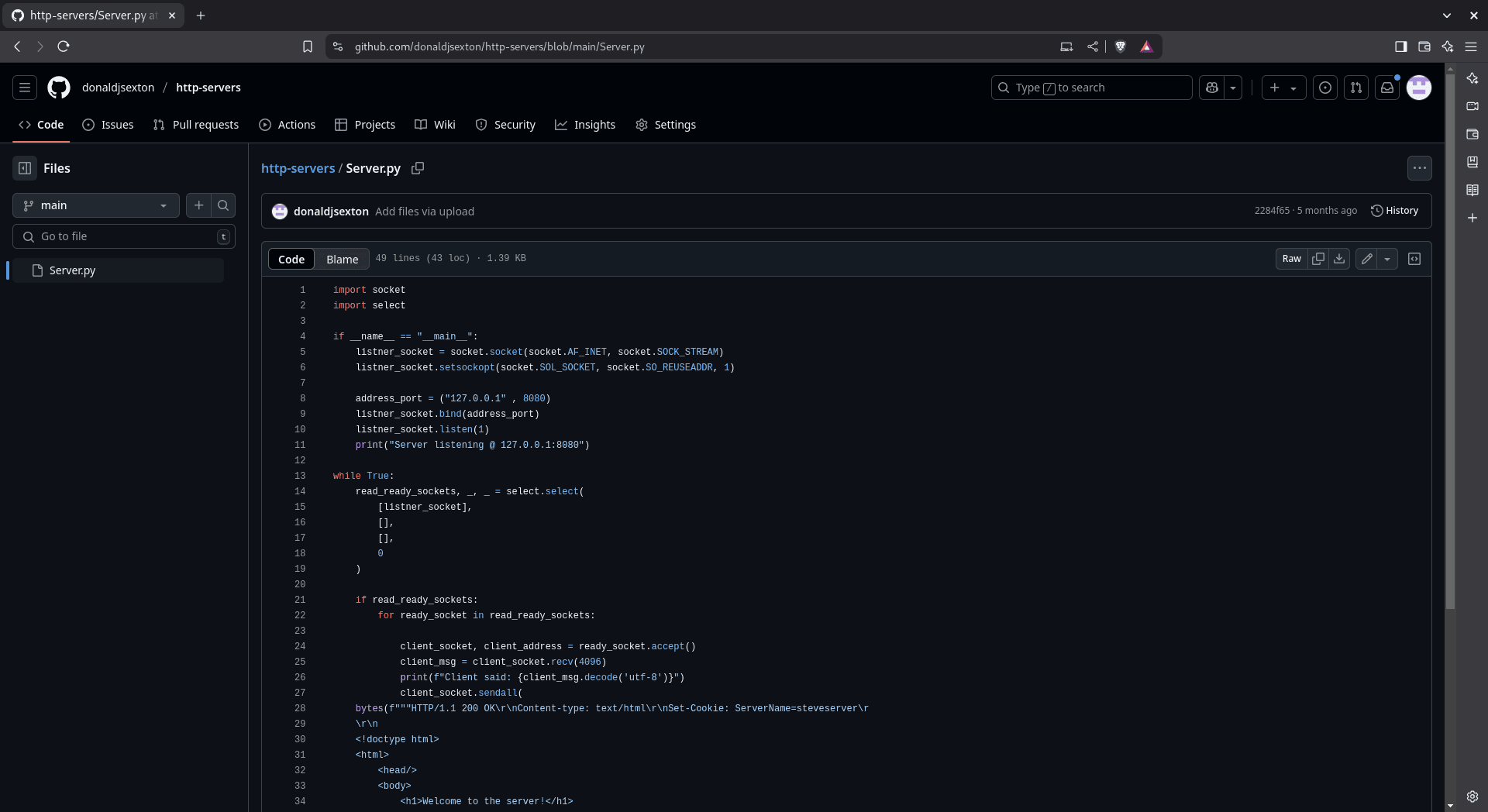 Python - HTTP Server